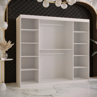 RADKIN 2 tükrös ruhásszekrény - szélesség 200 cm, fehér
