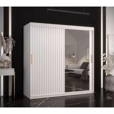 RADKIN 2 tükrös ruhásszekrény - szélesség 180 cm, fehér