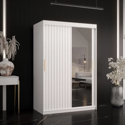RADKIN 2 tükrös ruhásszekrény - szélesség 120 cm, fehér