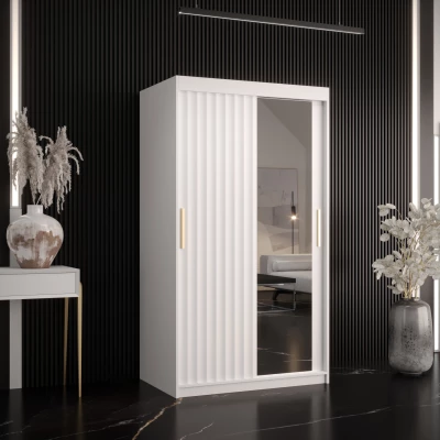 RADKIN 2 tükrös ruhásszekrény - szélesség 100 cm, fehér