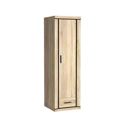 Keskeny AIRA gardróbszekrény - szélesség 58 cm, sonoma tölgy