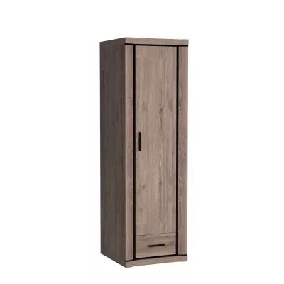 Keskeny AIRA gardróbszekrény - szélesség 58 cm, szarvasgomba tölgyfa