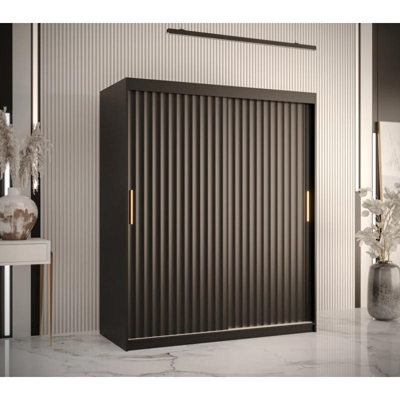 RADKIN 1 ruhásszekrény - szélesség 150 cm, fekete