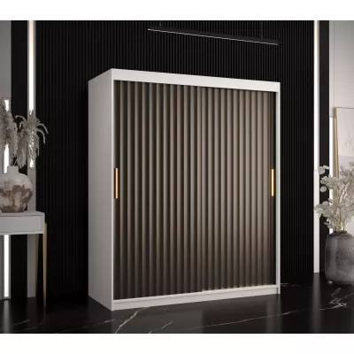 RADKIN 1 ruhásszekrény - szélesség 150 cm, fehér / fekete