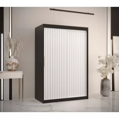 RADKIN 1 ruhásszekrény - szélesség 120 cm, fekete / fehér