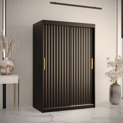 RADKIN 1 ruhásszekrény - szélesség 120 cm, fekete