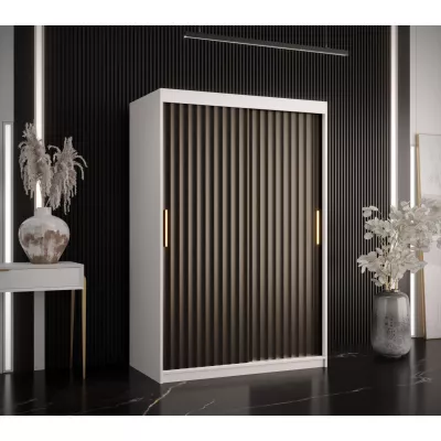 RADKIN 1 ruhásszekrény - szélesség 120 cm, fehér / fekete