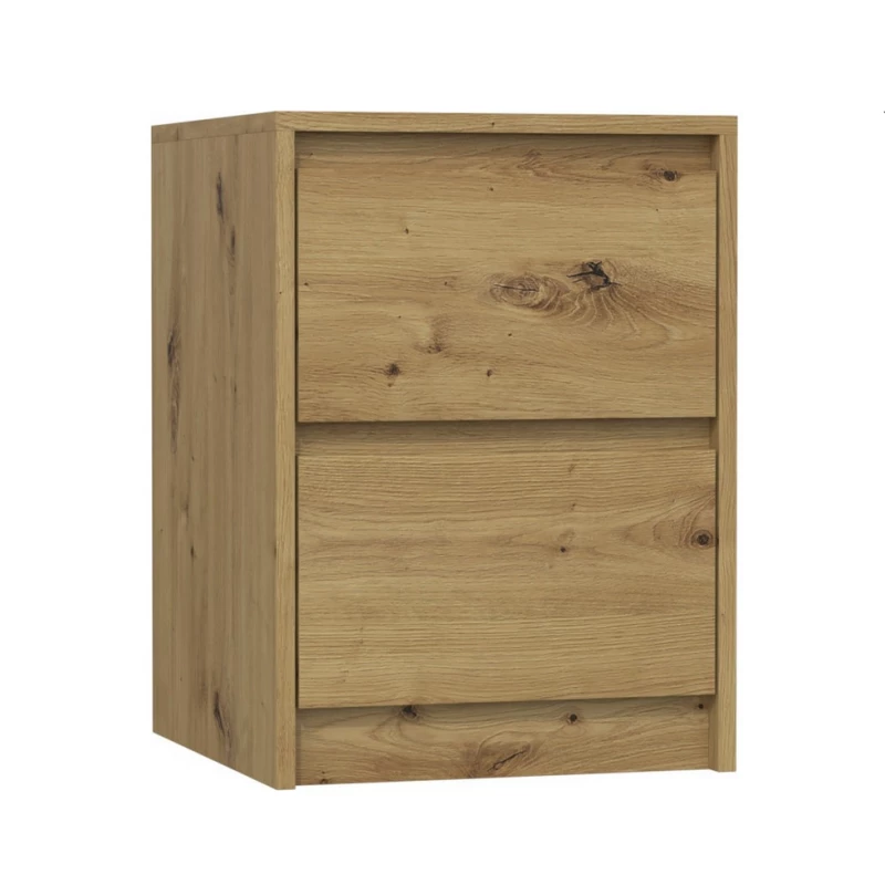Éjjeliszekrény fiókokkal GERT - artisan tölgyfa