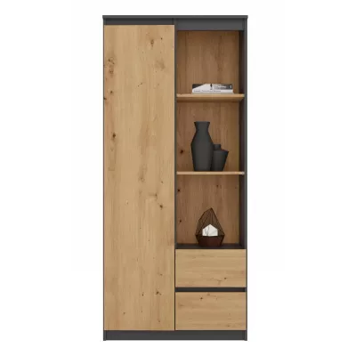KALEV irodai polcrendszer - artisan tölgy / antracit