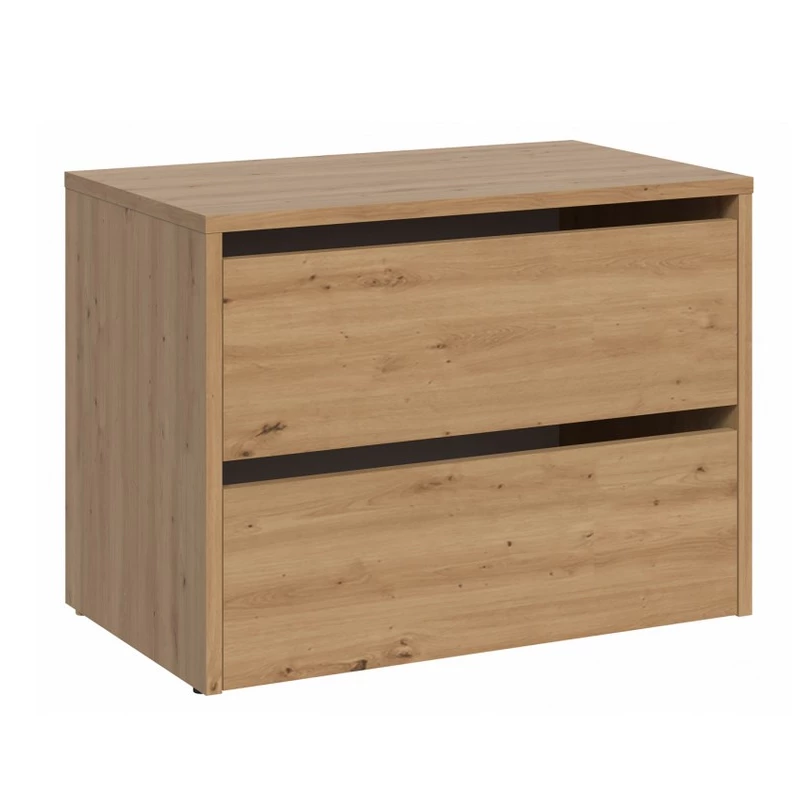 Cipőszekrény csuklós ajtókkal TANEL - artisan tölgy