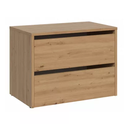 Cipőszekrény csuklós ajtókkal TANEL - artisan tölgy
