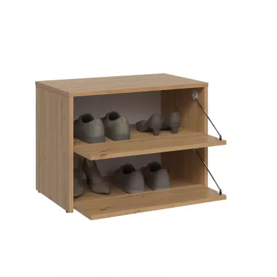 Cipőszekrény csuklós ajtókkal TANEL - artisan tölgy