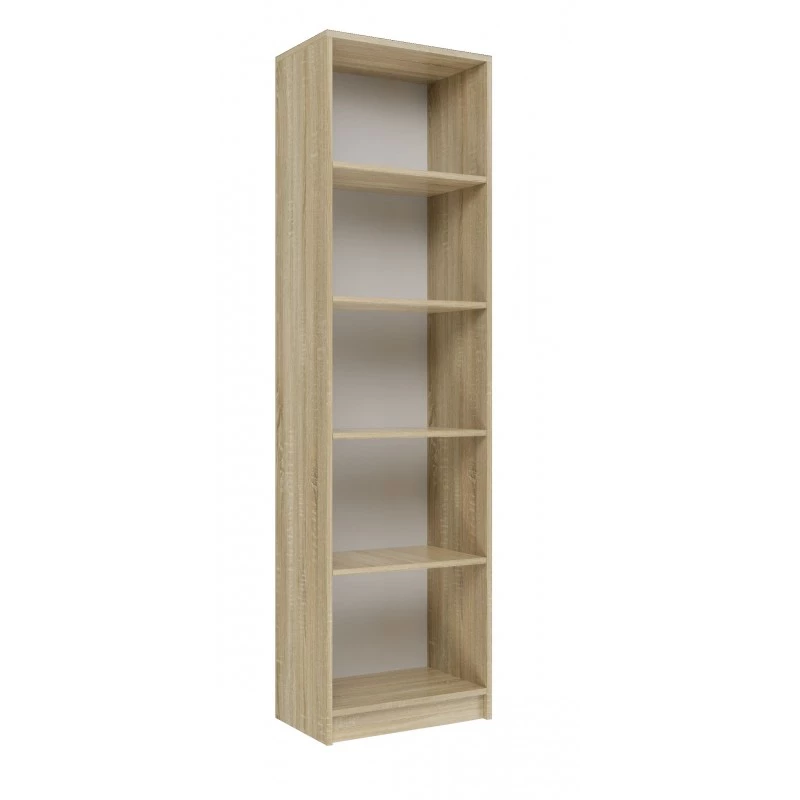 Keskeny könyvespolc RAUNO - 50 cm, sonoma tölgyfa