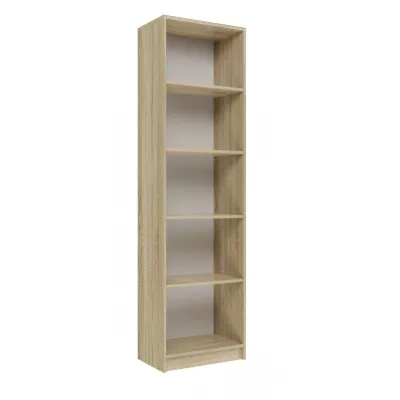 Keskeny könyvespolc RAUNO - 50 cm, sonoma tölgyfa
