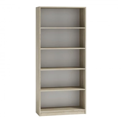 Keskeny könyvespolc RAUNO - 80 cm, sonoma tölgyfa
