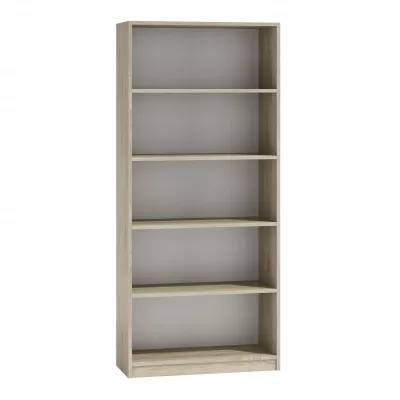 Keskeny könyvespolc RAUNO - 80 cm, sonoma tölgyfa