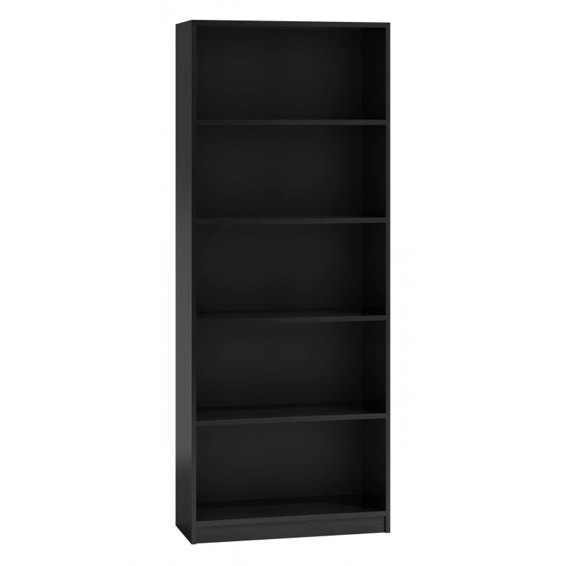 Keskeny könyvespolc RAUNO - 60 cm, fekete