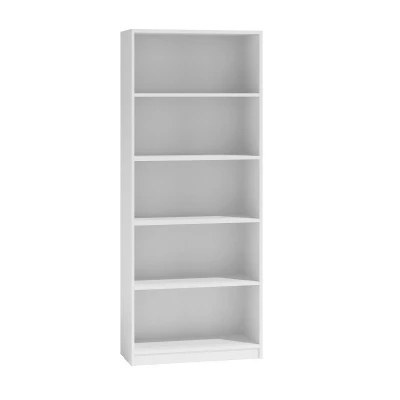 Keskeny könyvespolc RAUNO - 60 cm, fehér
