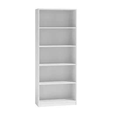 Keskeny könyvespolc RAUNO - 60 cm, fehér