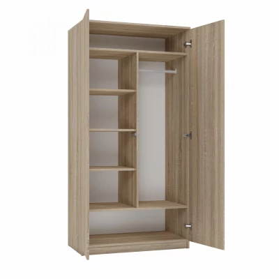 Kétajtós szekrény 90 cm TAUNO - sonoma tölgyfa