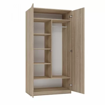 Kétajtós szekrény 90 cm TAUNO - sonoma tölgyfa