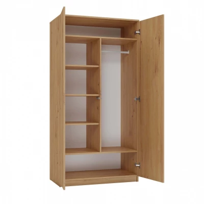 Kétajtós szekrény 90 cm TAUNO - artisan tölgyfa