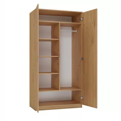 Kétajtós szekrény 90 cm TAUNO - artisan tölgyfa