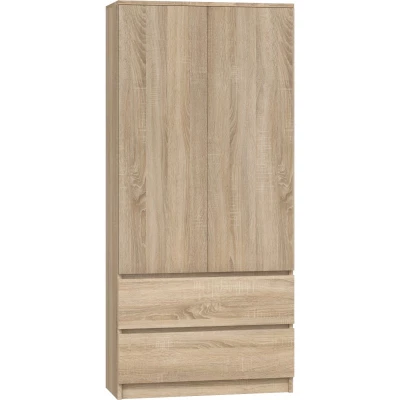 TAAVI gardrób szekrény 90 cm fiókokkal - sonoma tölgy