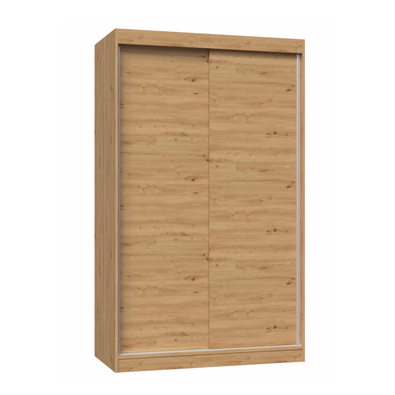 120 cm-es gardróbszekrény tolóajtókkal RANNO 1 - artisan tölgyfa