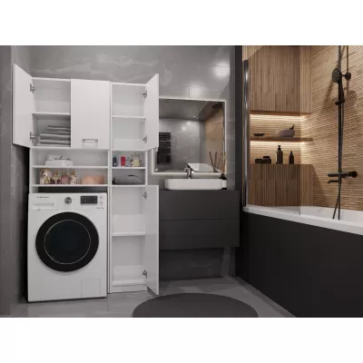 RISTO 1 fürdőszobai szekrény a mosógép felé - fehér