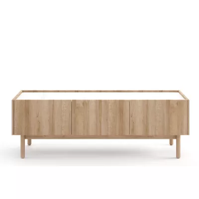 TV állvány ABUA - riviera tölgy / bianco márvány