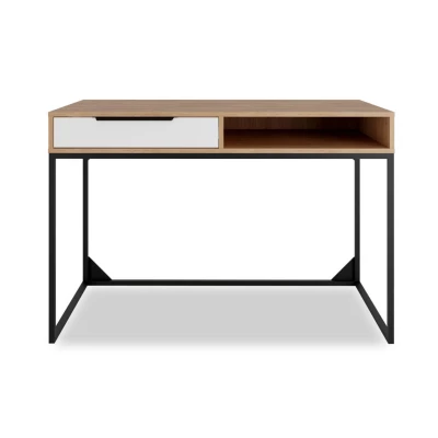 Íróasztal DARCY hickory / matt fehér