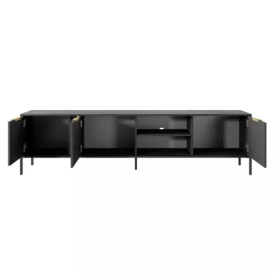Nappali szett NUCOR 3 - antracit / arany