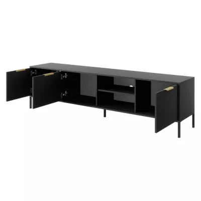 Nappali szett NUCOR 3 - antracit / arany