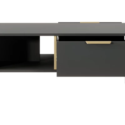 Nappali szett NUCOR 3 - antracit / arany