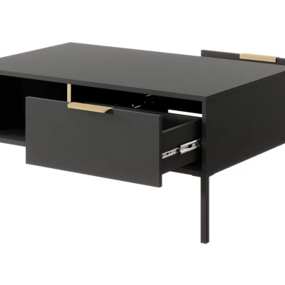 Nappali szett NUCOR 3 - antracit / arany
