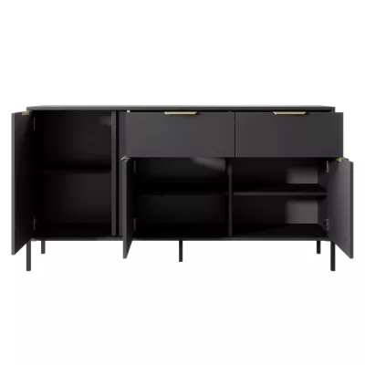 Nappali szett NUCOR 1 - antracit / arany