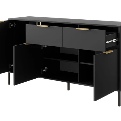 Nappali szett NUCOR 1 - antracit / arany