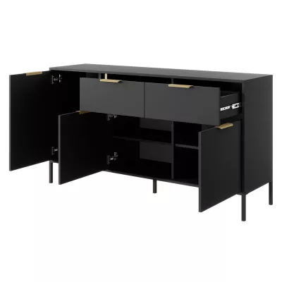 Nappali szett NUCOR 1 - antracit / arany
