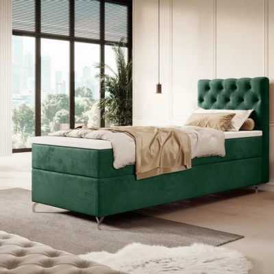 ADRIA kárpitozott ágy 90x200 - zöld