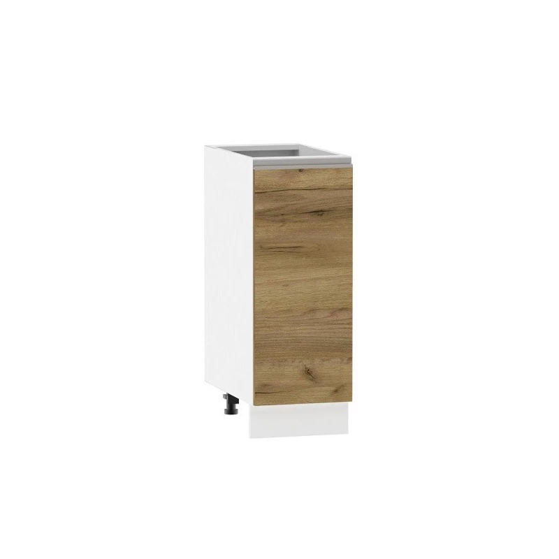 ADAMA kihúzható szekrény - szélesség 30 cm, craft tölgy arany / fehér, lábak 10 cm