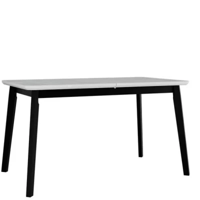 Kihúzható étkezőasztal 140x80 cm ANGLETON 7 - fehér / fekete