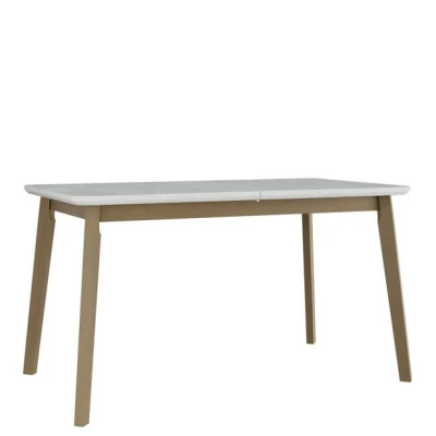 Kihúzható étkezőasztal 140x80 cm ANGLETON 7 - fehér / sonoma tölgy