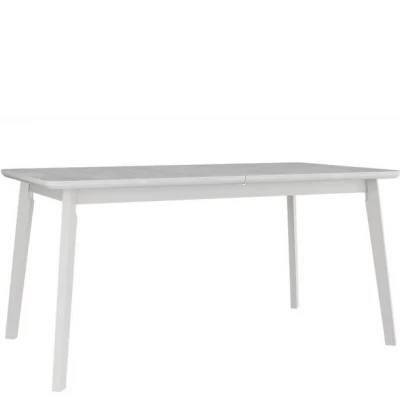 Kihúzható étkezőasztal 160x90 cm ANGLETON 8 - fehér