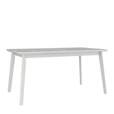 Kihúzható étkezőasztal 160x90 cm ANGLETON 8 - fehér