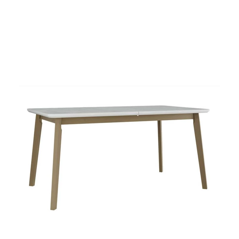 Kihúzható étkezőasztal 160x90 cm ANGLETON 8 - fehér / sonoma tölgy