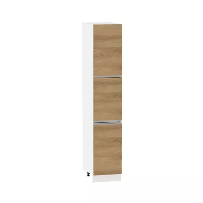 ADAMA élelmiszerszekrény - szélesség 40 cm, hickory natúr / fehér, lábak 15 cm