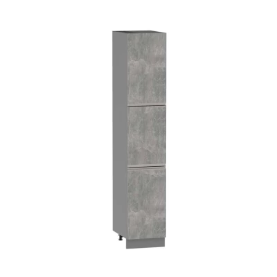ADAMA ételszekrény - szélesség 40 cm, világos műbeton / szürke, 10 cm lábak