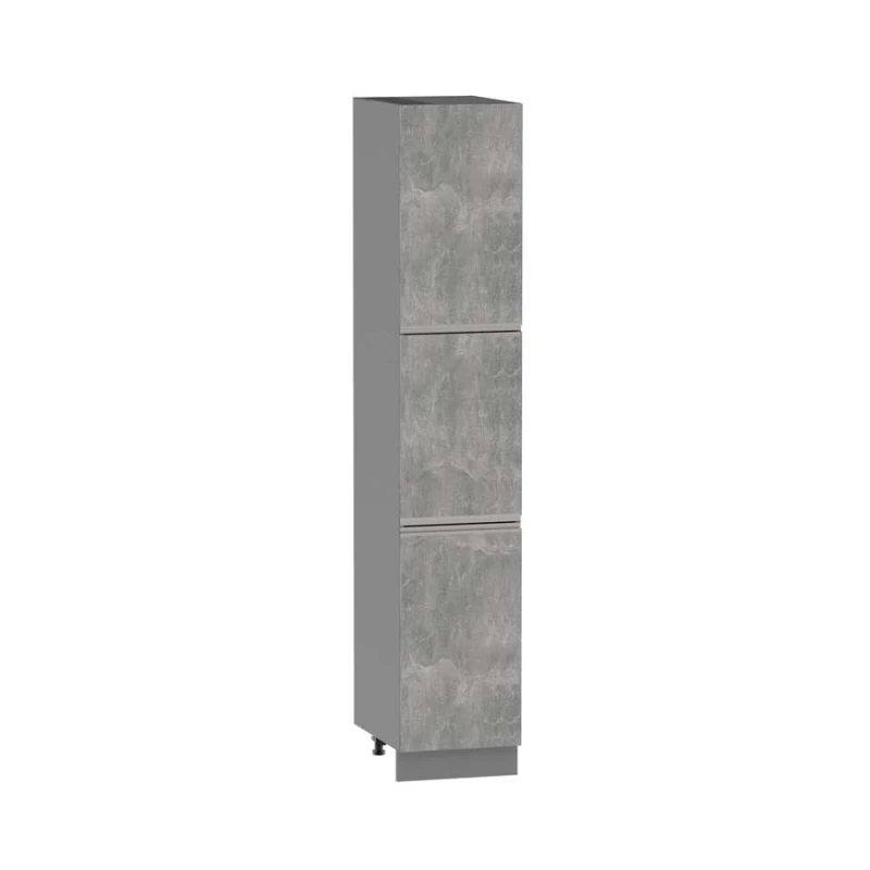 ADAMA ételszekrény - szélesség 40 cm, világos műbeton / szürke, 10 cm lábak