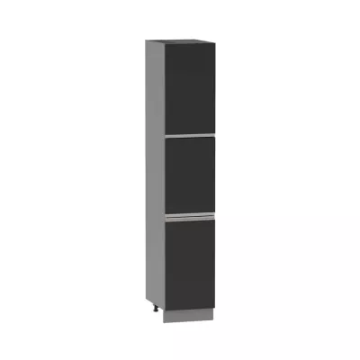 ADAMA élelmiszerszekrény - szélesség 40 cm, fekete / szürke, lábak 15 cm